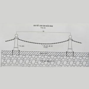 Bản vẽ chi tiết lan can điển hình