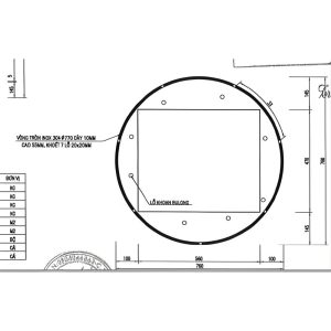 Bản vẽ khay ngăn mùi inox