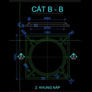 Bản vẽ khung nắp