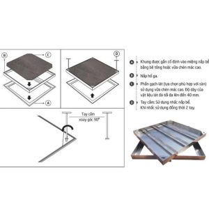 Bản vẽ nắp hố ga Inox 304