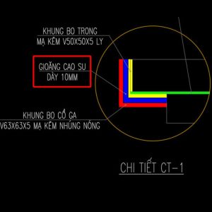 Bản vẽ nắp hố ga Inox có gioăng ngăn mùi
