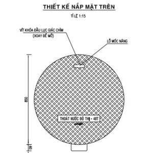Bản vẽ thiết kế nắp mặt trên