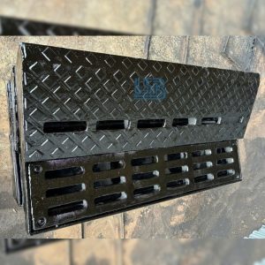 Bó vỉa xiên gang cầu LSB sản xuất