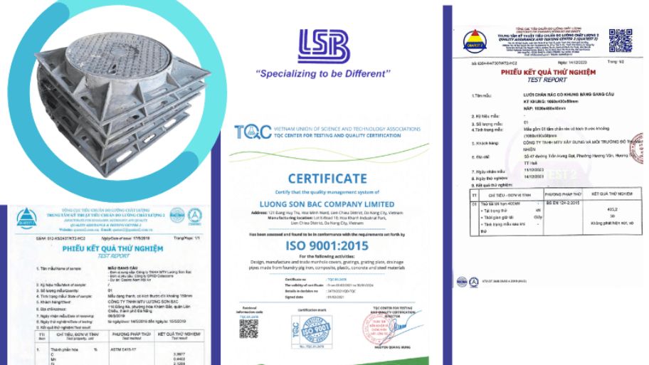 Chứng nhận các sản phẩm Lương Sơn Bạc