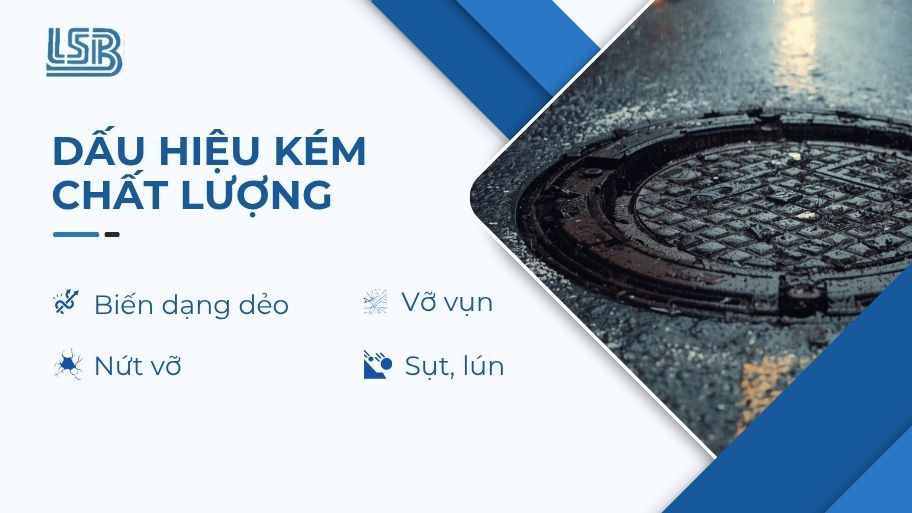 Các dấu hiệu nắp hố ga composite kém chất lượng