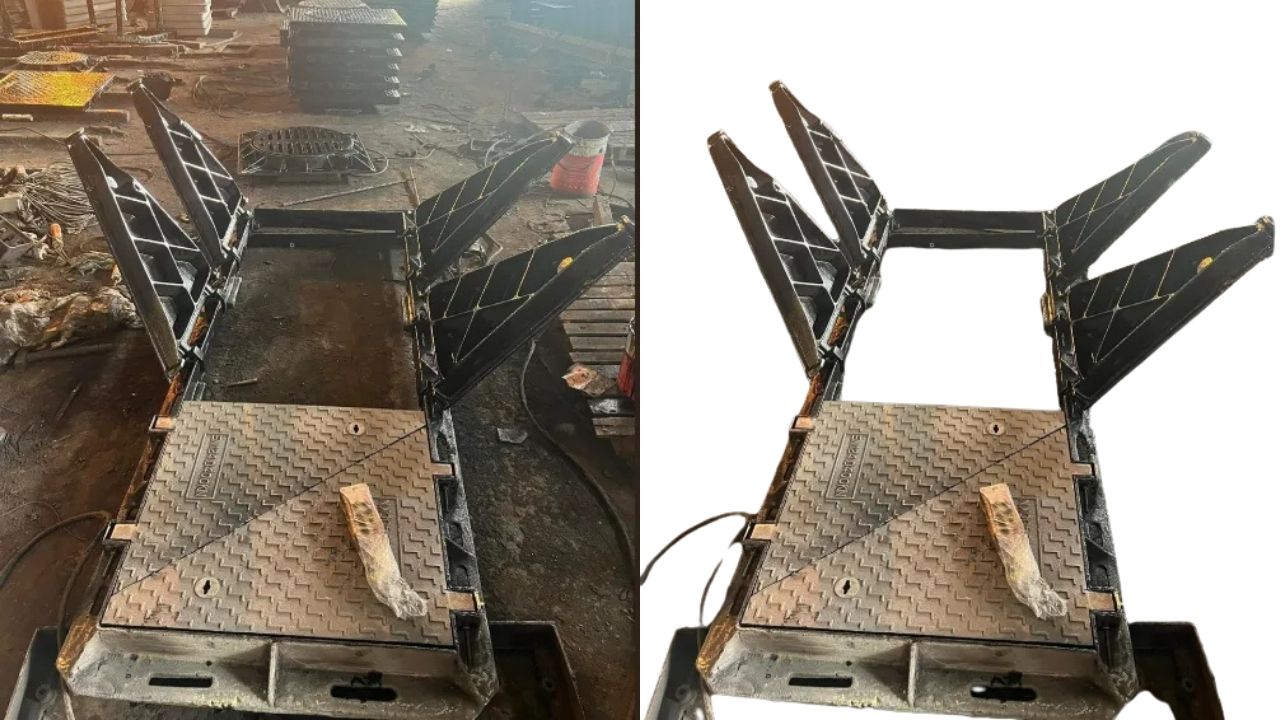 Hình ảnh nắp bể cáp 6 cánh 