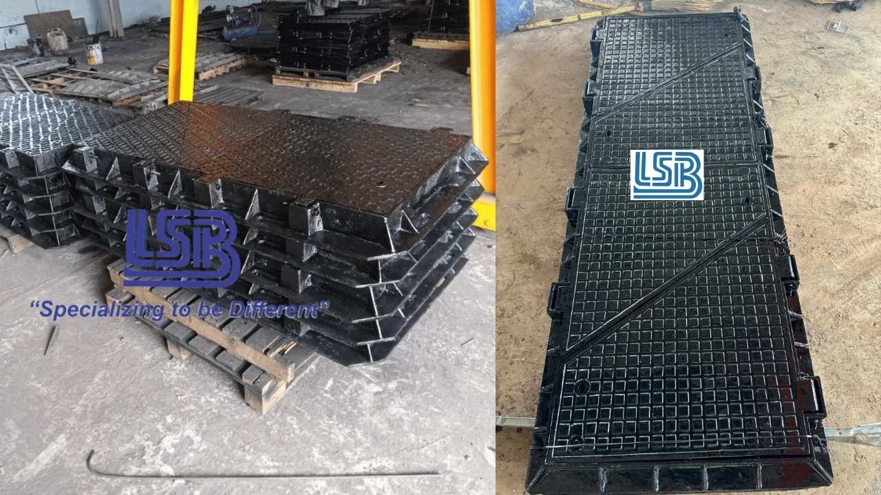 Hình ảnh sản phẩm thực tế nắp hố ga gang bể cáp điện lực viễn thông