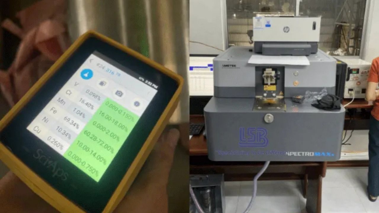 Hình ảnh thực tế máy đo thành phần hóa Máy đo thành phần hóa Spectro maxx Lương Sơn Bạc