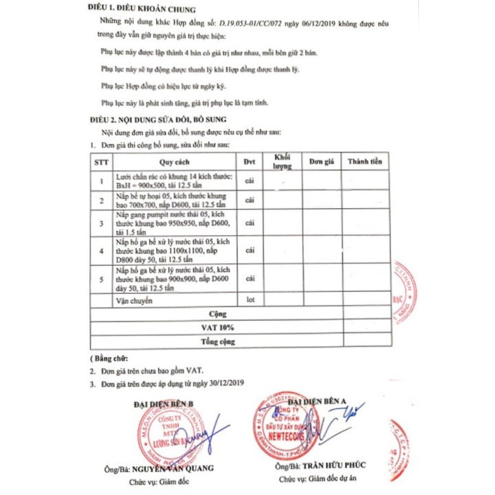 Hợp đồng dự án TUI BLUE Nam Hội An - LSB