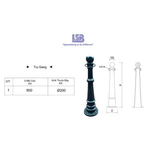 Kích thước của trụ gang đúc LSB