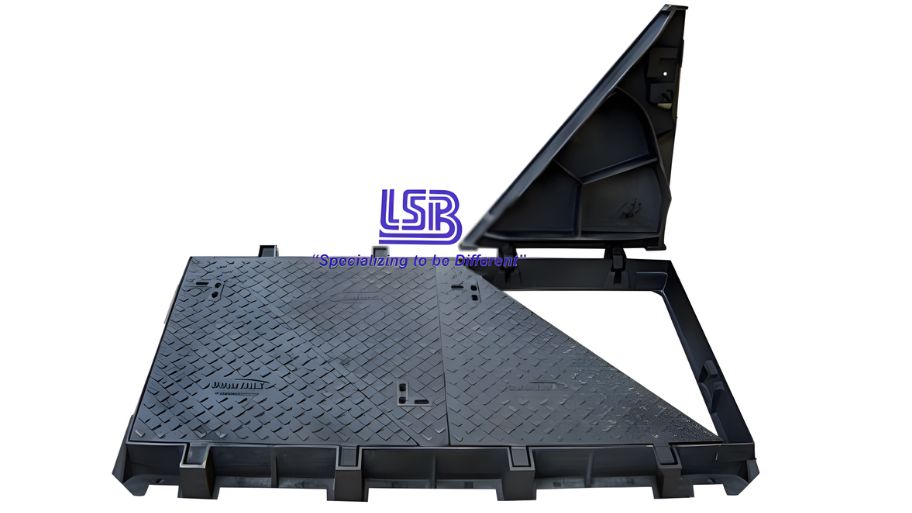 Nắp bể cáp 4 cánh Lương Sơn Bạc