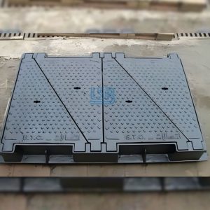 NẮP HỐ GA GANG BỂ CÁP ĐIỆN LỰC VIỄN THÔNG Nắp bể cáp gang 4 cánh chắc chắn và thẩm mỹ