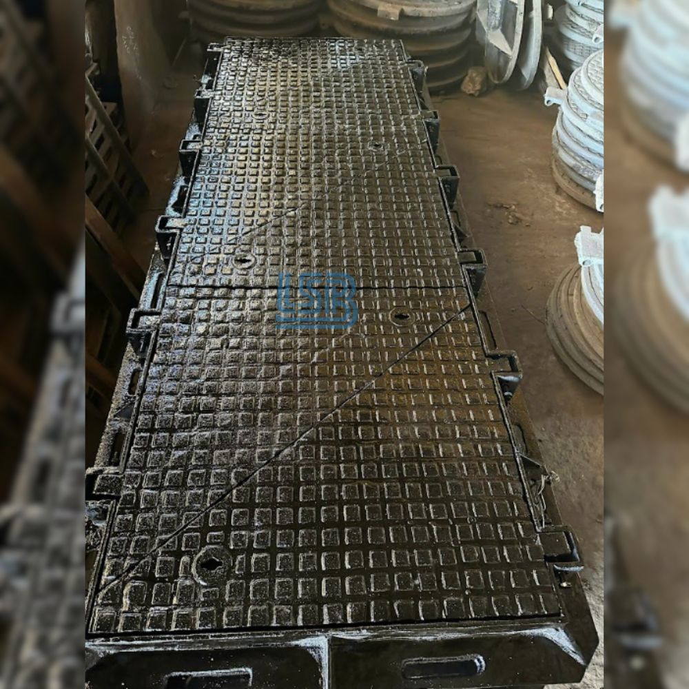 NẮP HỐ GA GANG BỂ CÁP ĐIỆN LỰC VIỄN THÔNG Nắp bể cáp gang 6 cánh đảm bảo độ cứng