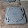 Nắp hố ga composite khung vuông âm nắp tròn chống ăn mòn tốt