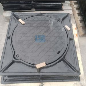 Nắp hố ga composite khung vuông âm nắp tròn dễ bảo trì