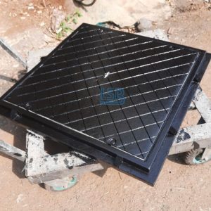 Nắp hố ga composite khung vuông nắp vuông chắc chắn và an toàn