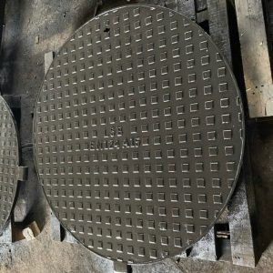 Nắp hố ga gang khung tròn nắp tròn bền bỉ