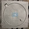 Nắp hố ga gang khung vuông dương nắp tròn Lương Sơn Bạc