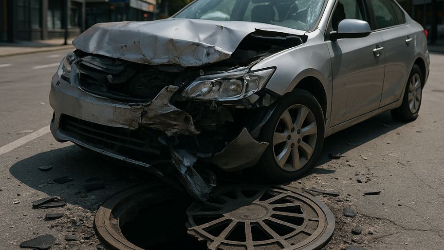 Rủi ro khi nắp hố ga bị gãy vỡ