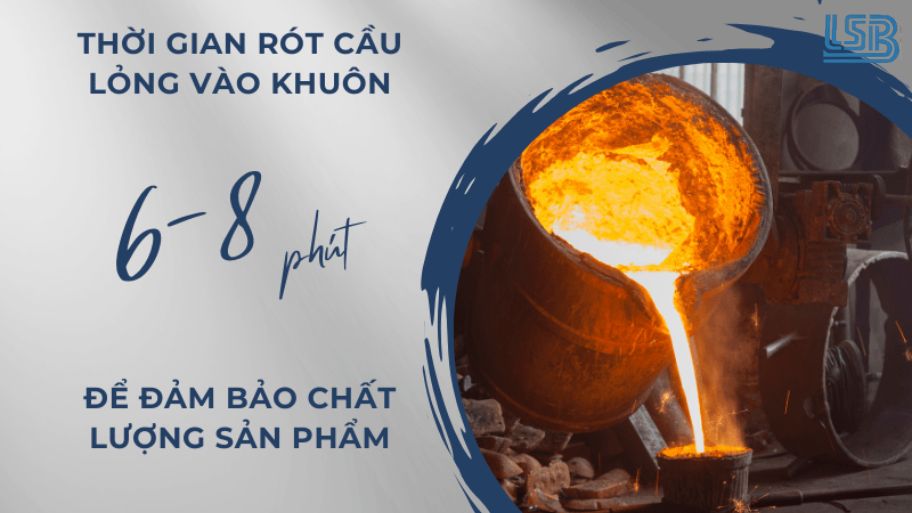 Thời gian rót cầu lỏng vào khuôn