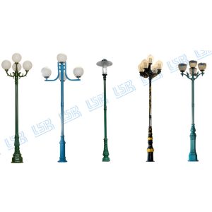 Trụ đèn gang đúc nghệ thuật