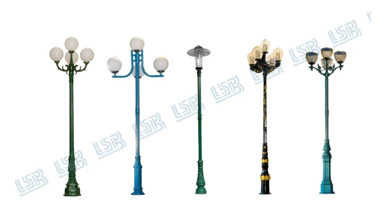 Trụ đèn gang đúc nghệ thuật - Lương Sơn Bạc