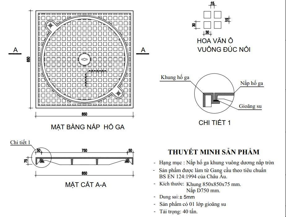 12. BVCT nap ho ga khung duong vuong nap tron gang cau
