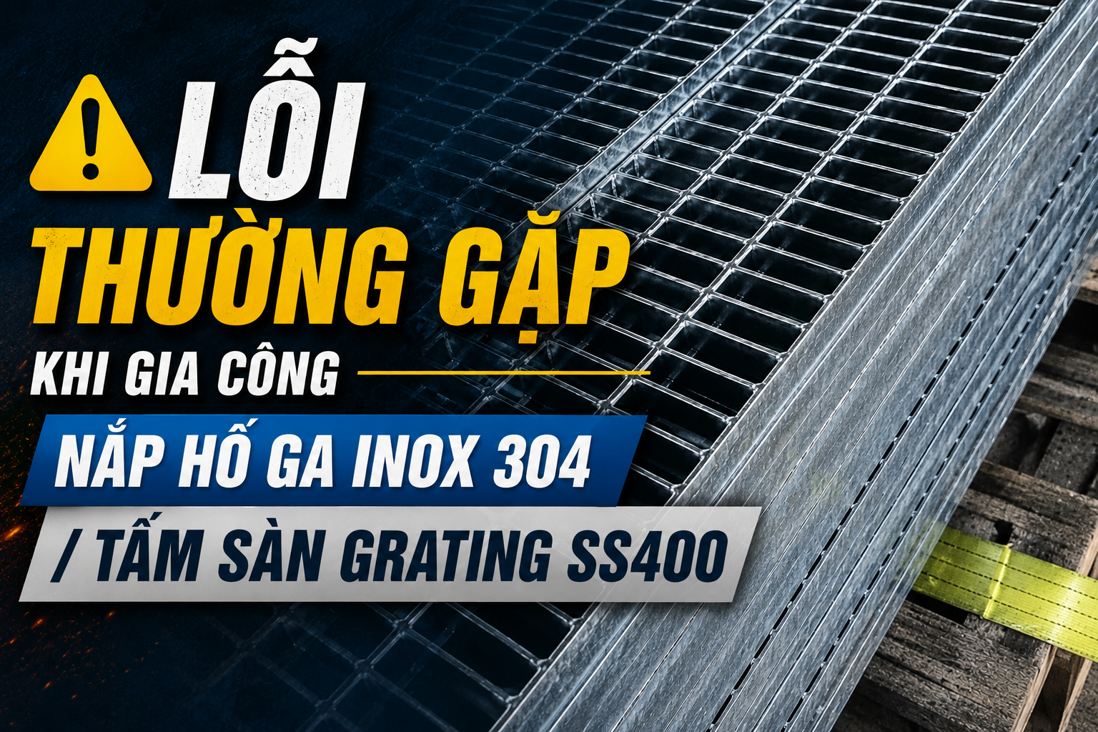 Các lỗi thường gặp trong việc gia công kim loại với nắp hố ga inox 304/ tấm sàn grating SS400