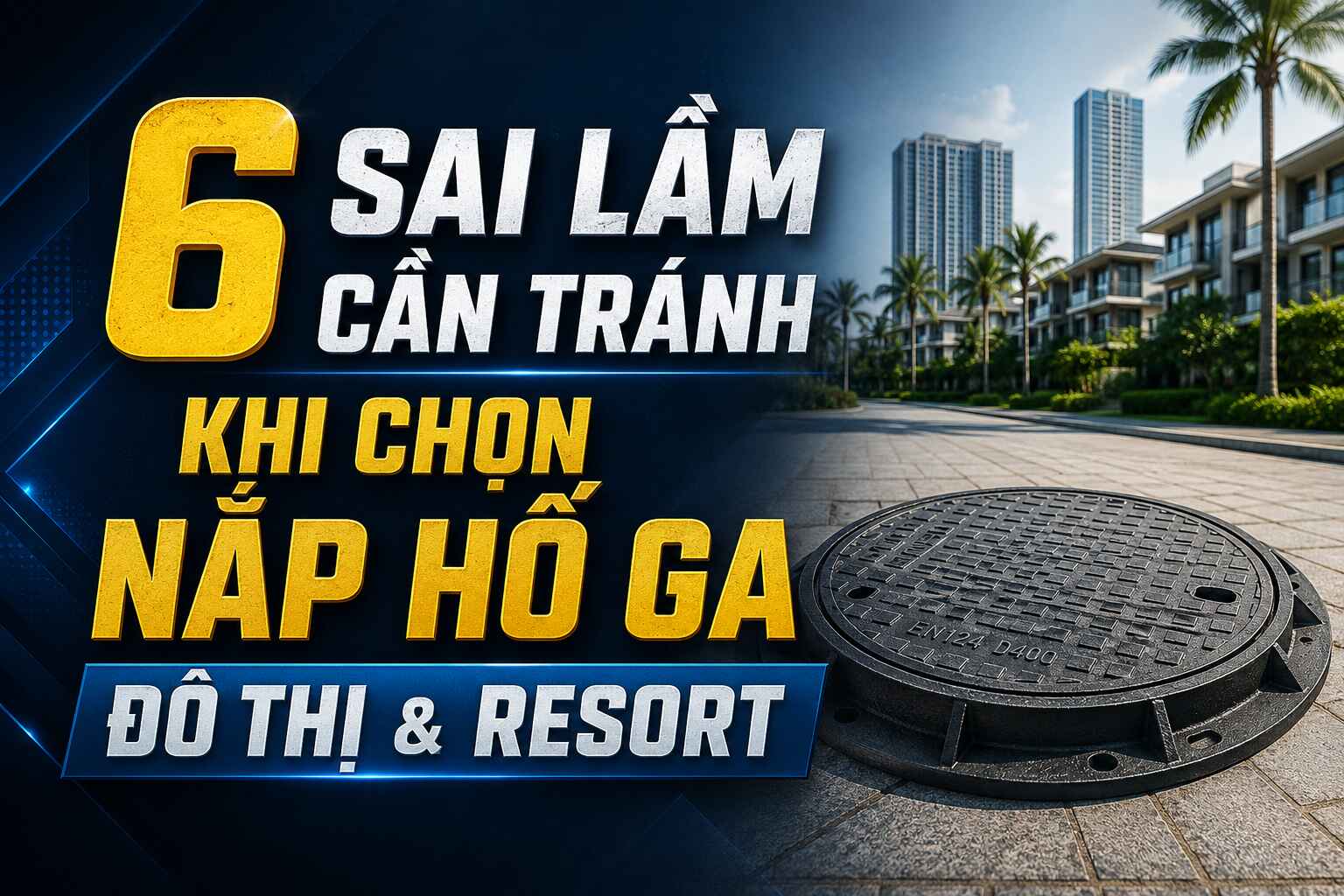 6 Sai Lầm Cần Tránh Khi Chọn Nắp Hố Ga Đô Thị & Resort