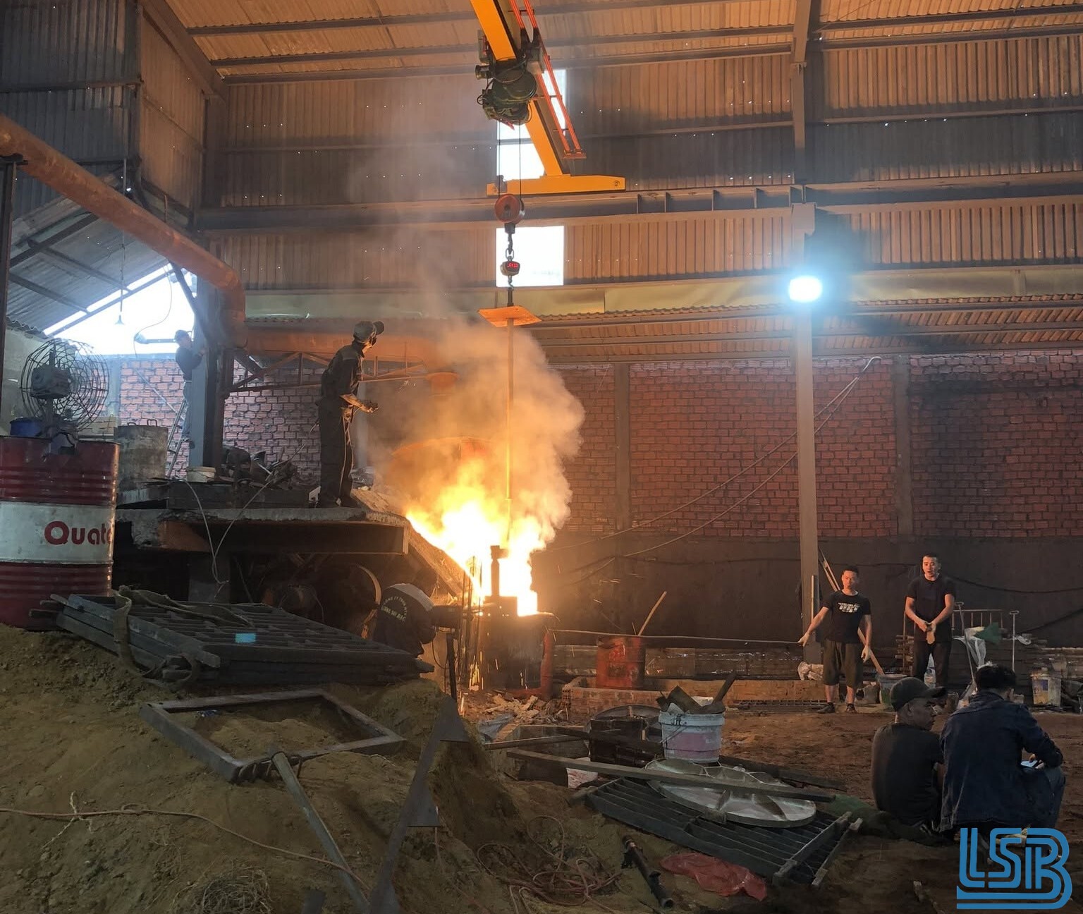 Dây chuyền luyện gang nóng chảy trực tiếp tại nhà máy LSB