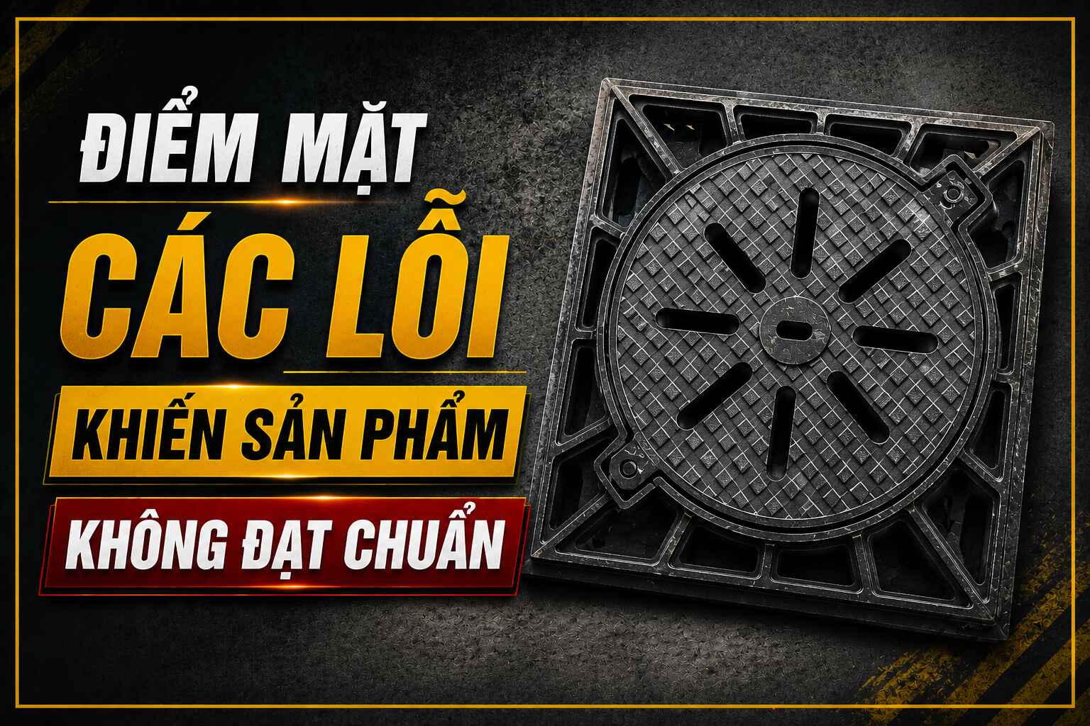Điểm mặt các lỗi khiến sản phẩm không đạt chuẩn