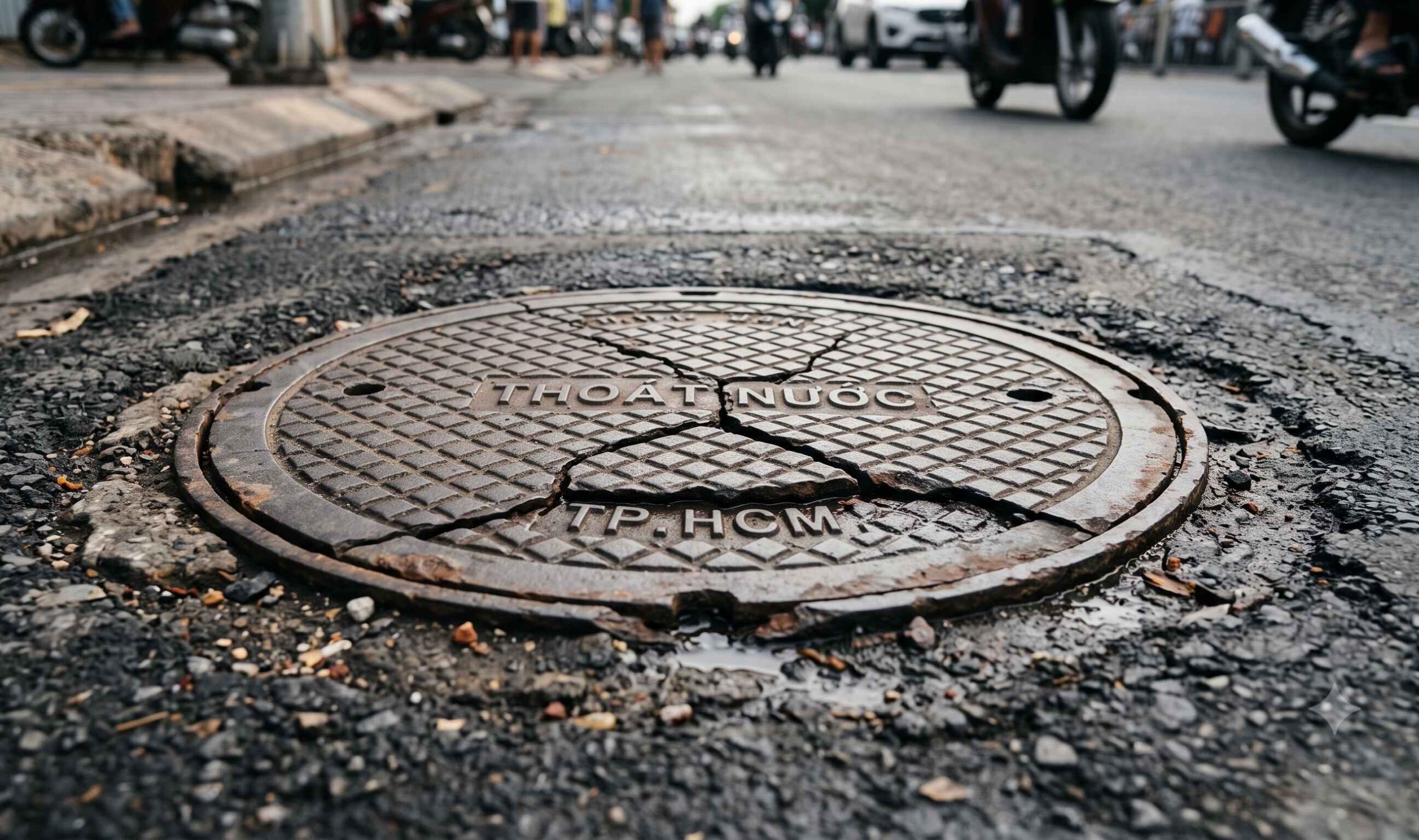 Hậu quả khôn lường khi sử dụng nắp hố ga kém chất lượng