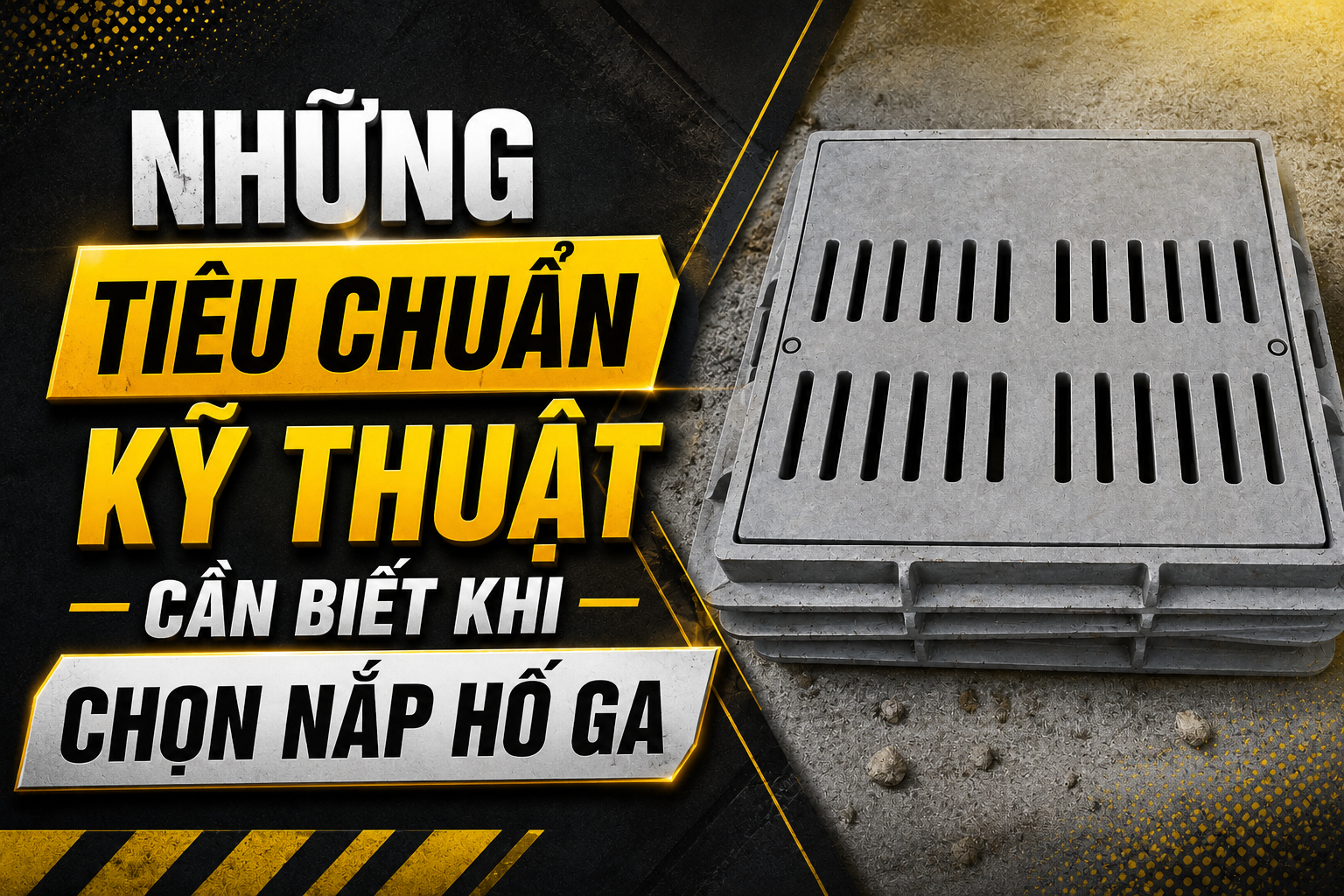 Những tiêu chuẩn kỹ thuật cần biết khi chọn nắp hố ga