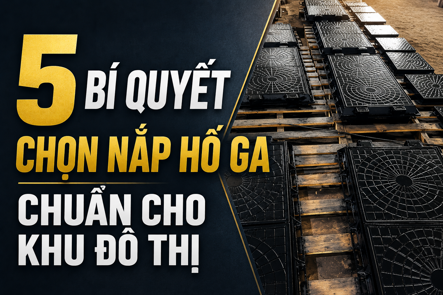 Top 5 tiêu chí chọn mua nắp hố ga chất lượng cho khu đô thị