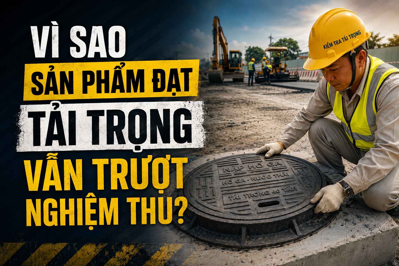 Sản phẩm đạt tiêu chuẩn tải trọng nhưng chưa đủ điều kiện nghiệm thu khi nào?