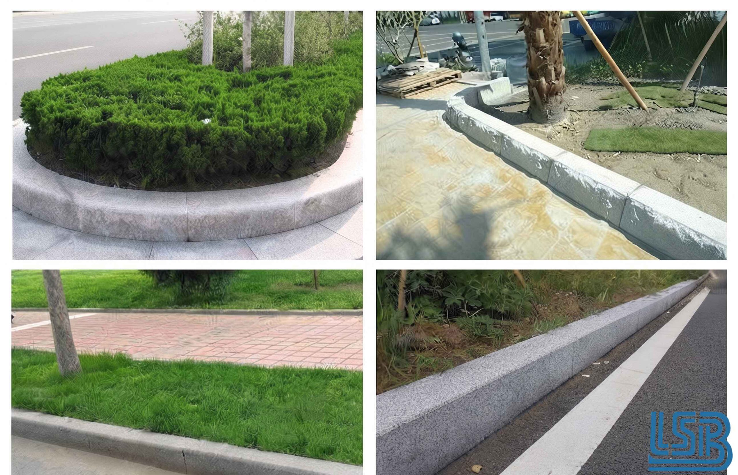 Kích thước bó vỉa bê tông tiêu chuẩn thường dùng trong công trình Bó vỉa giúp tăng tính thẩm mỹ cho khuôn viên sân vườn