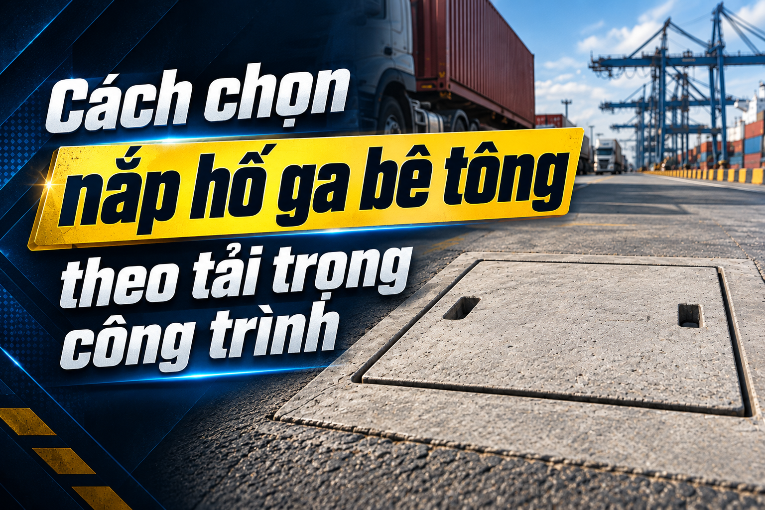 Cách lựa chọn nắp hố ga bê tông theo tải trọng công trình