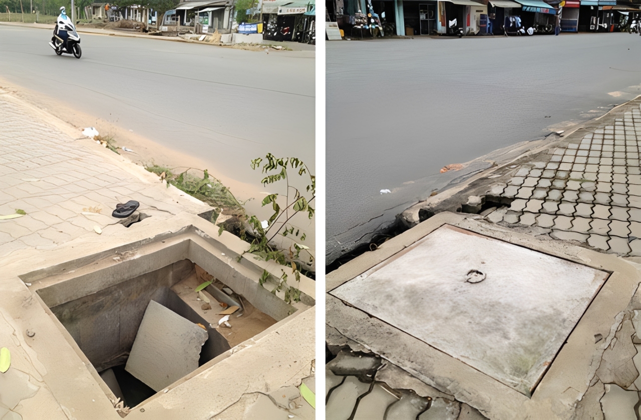 Cách lựa chọn nắp hố ga bê tông theo tải trọng công trình Nắp hố ga bê tông bị sập do tính sai tải trọng