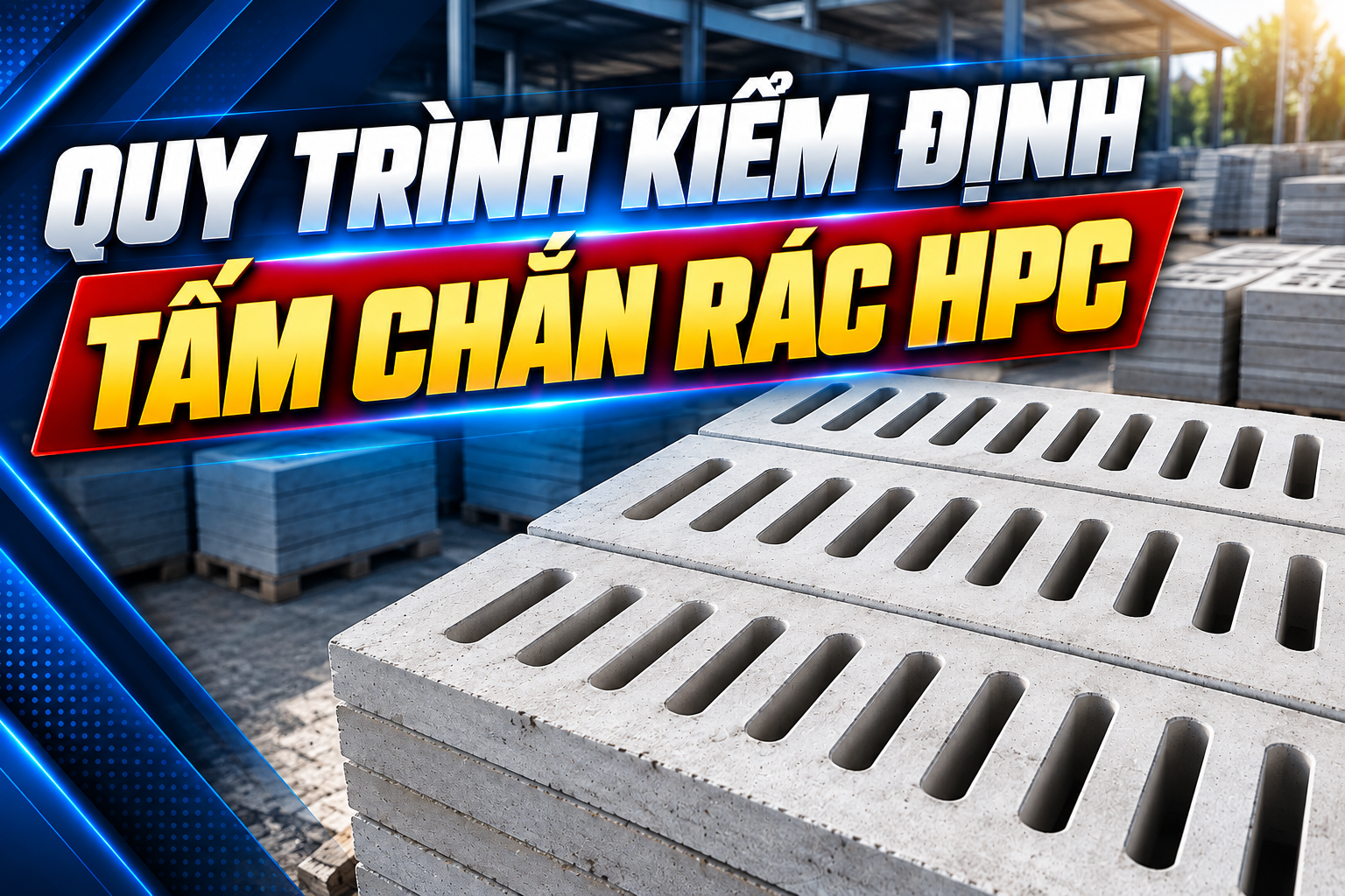 Quy trình kiểm tra chất lượng tấm chắn rác bê tông HPC
